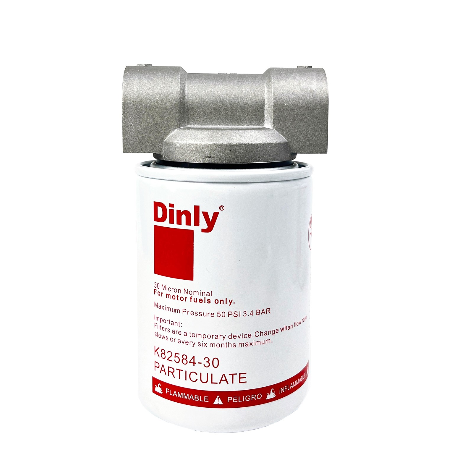 K82584-30 High Flow Diesel Fuel Filter with Bracket